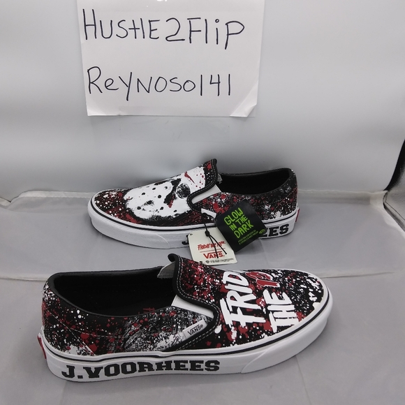 Men’s  Vans House of Terror Classic Slip-On Friday the 13th - Picture 1 of 10